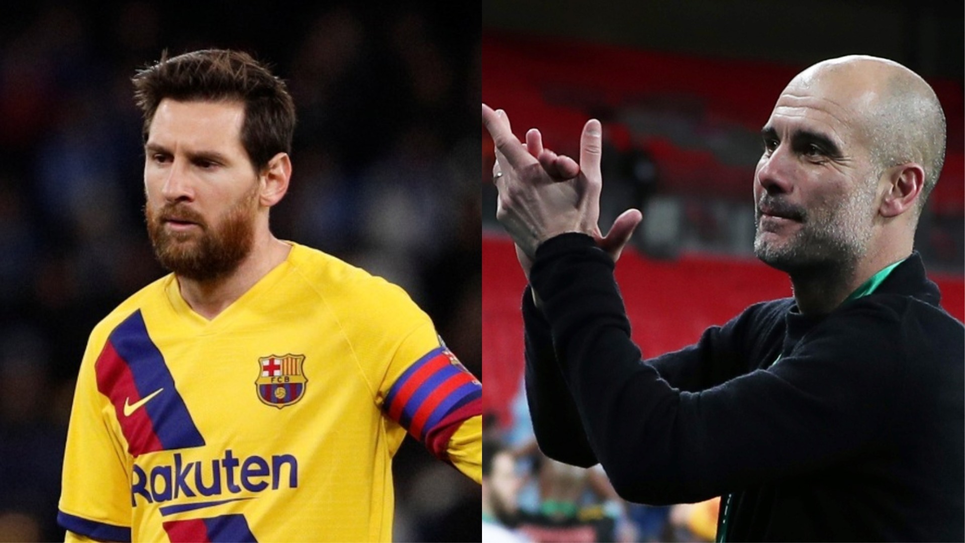 Lionel Messi and Pep Guardiola composite (Reuters)